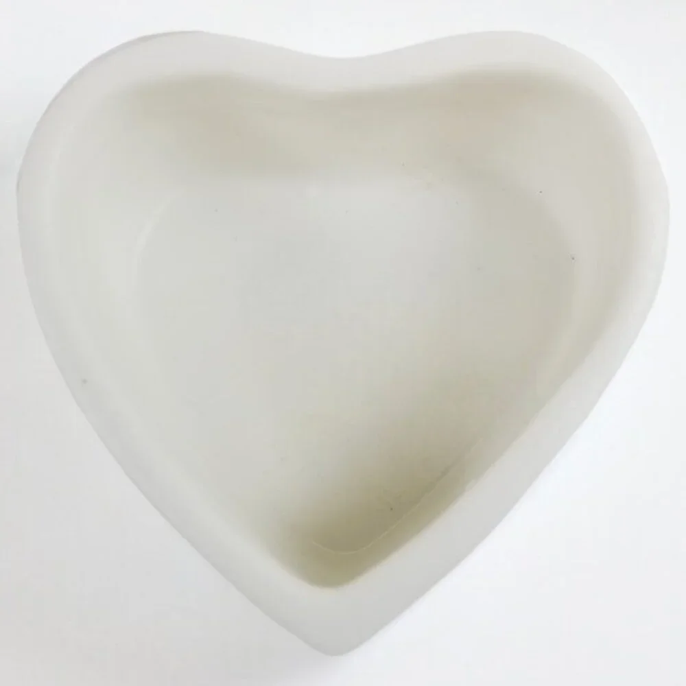 Miniature Heart Shaped Jewelry Box Bone China Boudoir Access. Engagement Box VTG - Picture 5 of 8